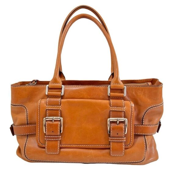 Michael Kors Brookville Leather Satchel Handbag - Picture 1 of 16